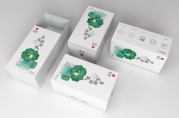 清新優雅的花茶紙盒包裝怎樣設計制作